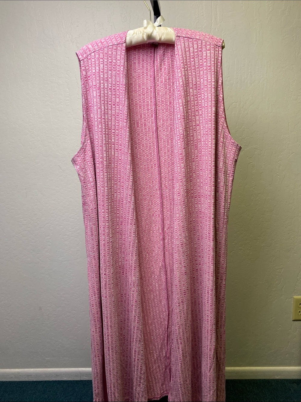LuLaRoe Pink Sleeveless Maxi Duster